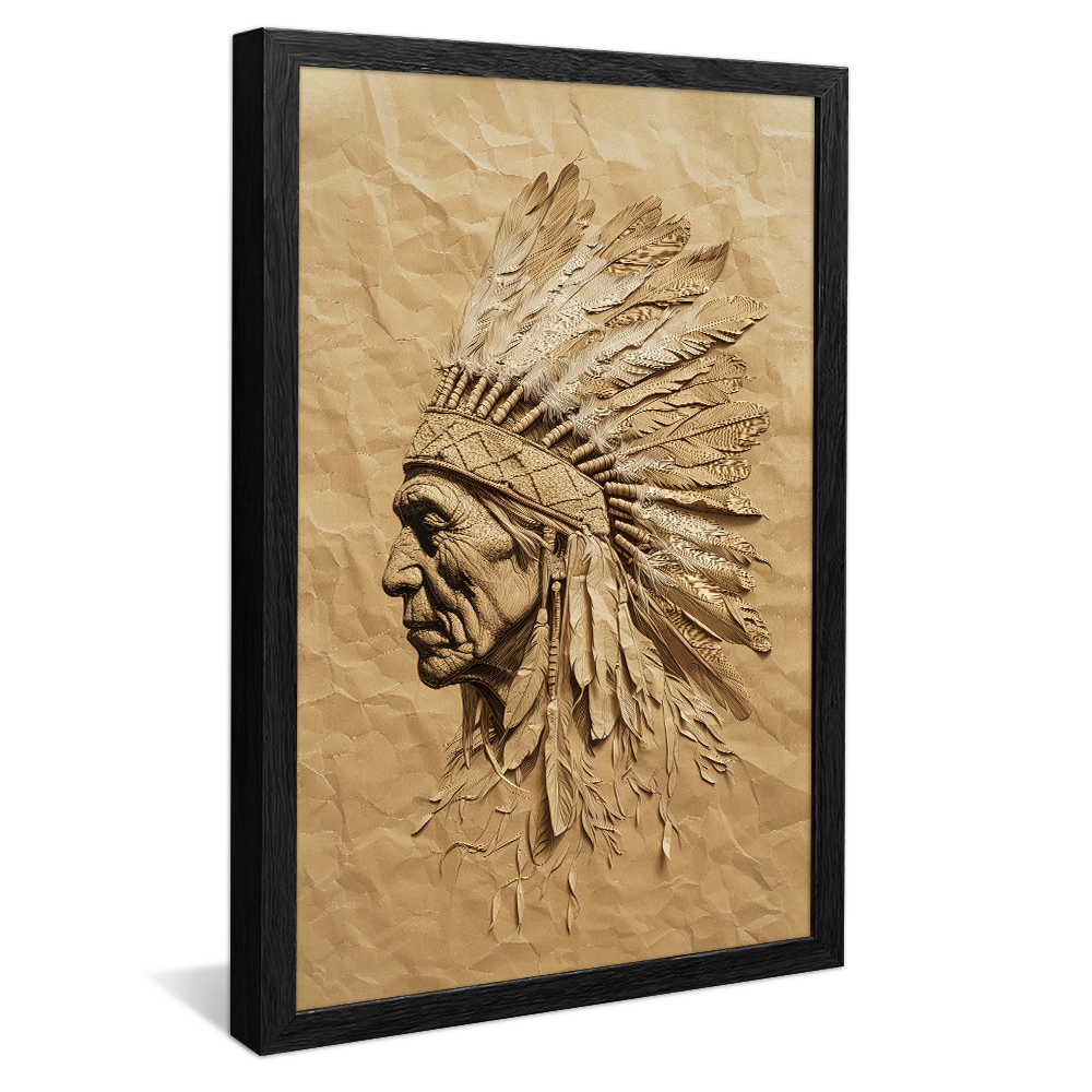 Native American Drawing V1148 Canvas