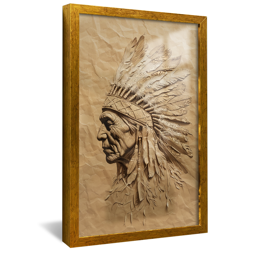 Native American Drawing V1148 Canvas