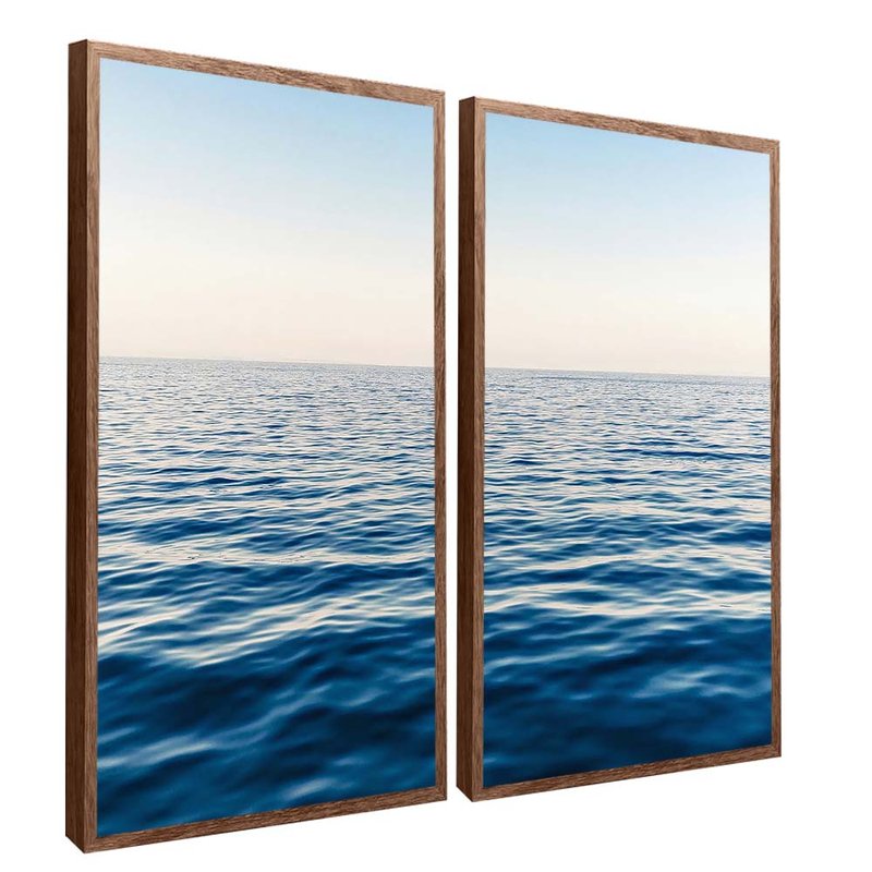 Duo Boat And Beach Canvas V1645