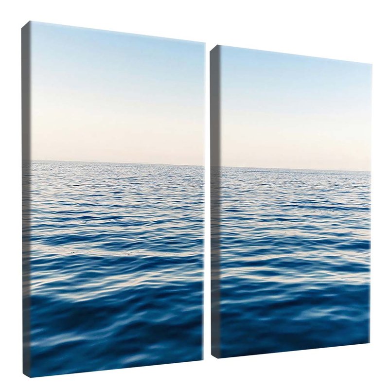 Duo Boat And Beach Canvas V1645