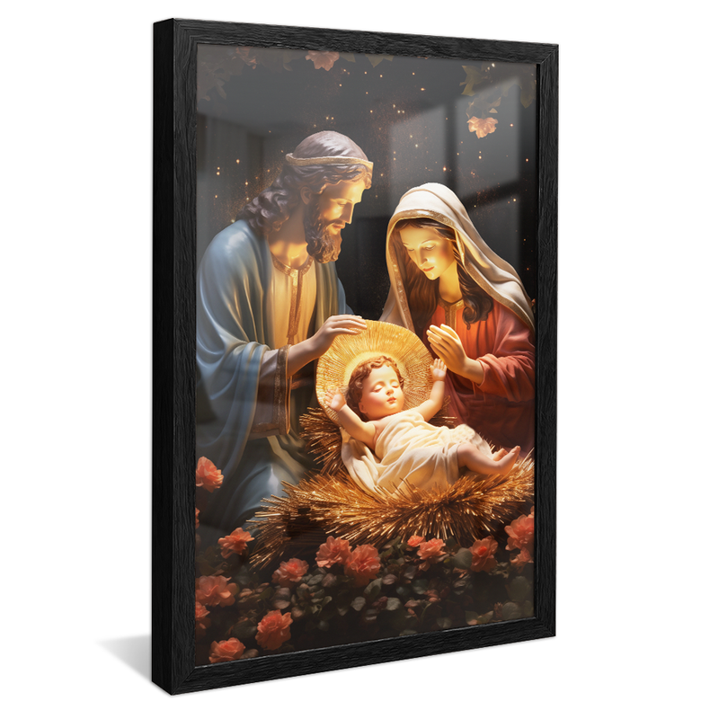 Ornamental Holy Family Canvas