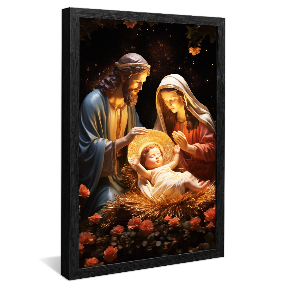 Ornamental Holy Family Canvas