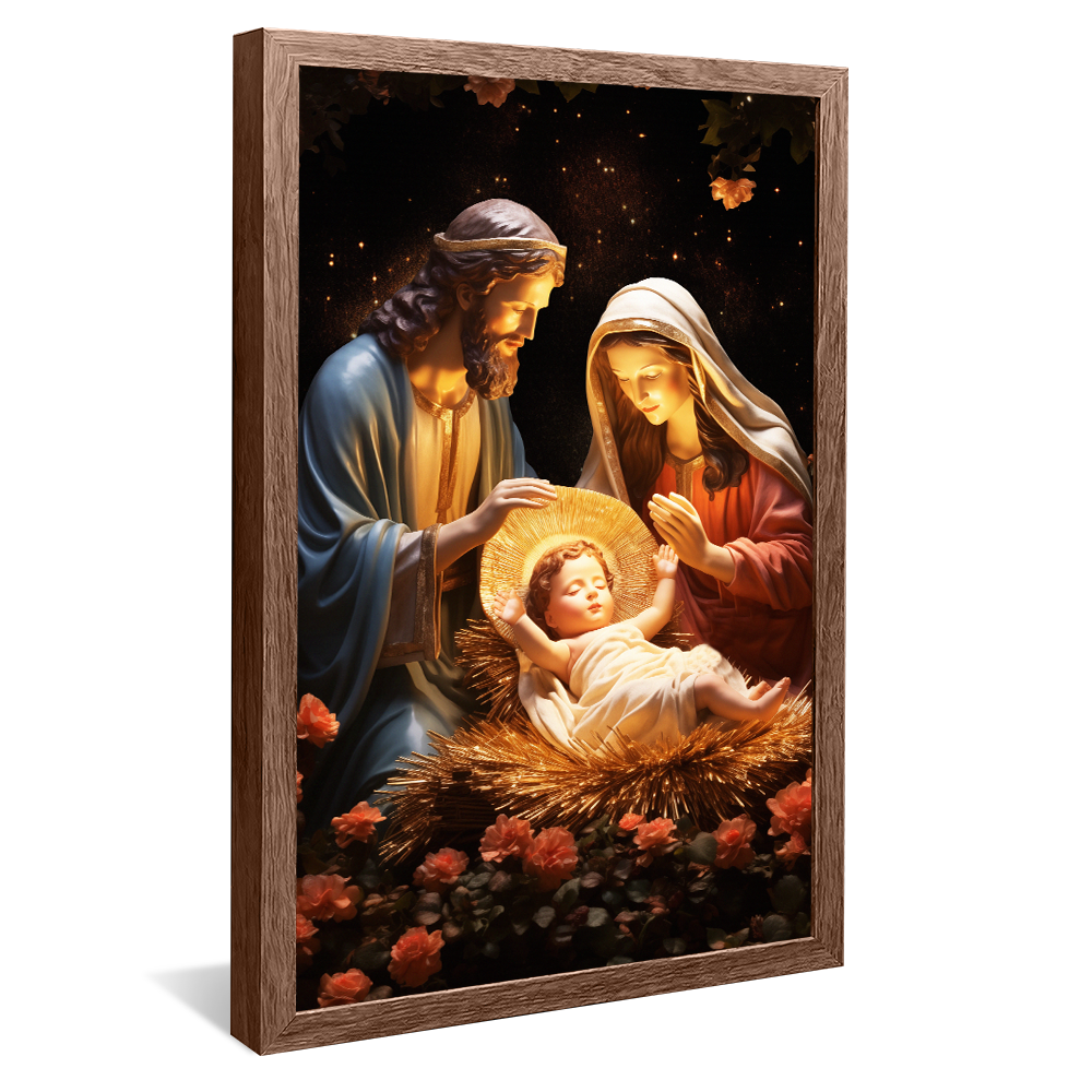 Ornamental Holy Family Canvas