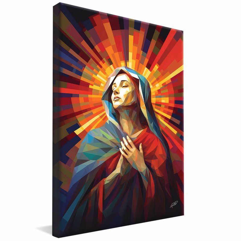 Our Lady Geometric V1852 Canvas