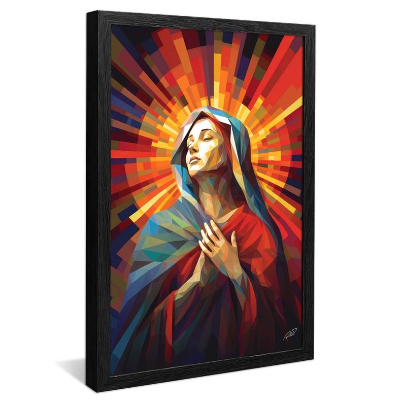 Our Lady Geometric V1852 Canvas