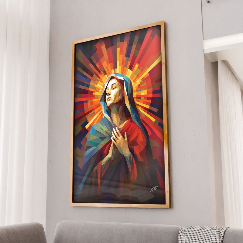 Our Lady Geometric V1852 Canvas