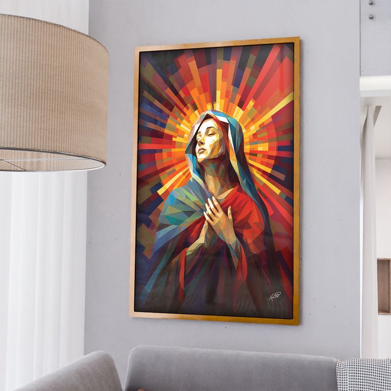 Our Lady Geometric V1852 Canvas