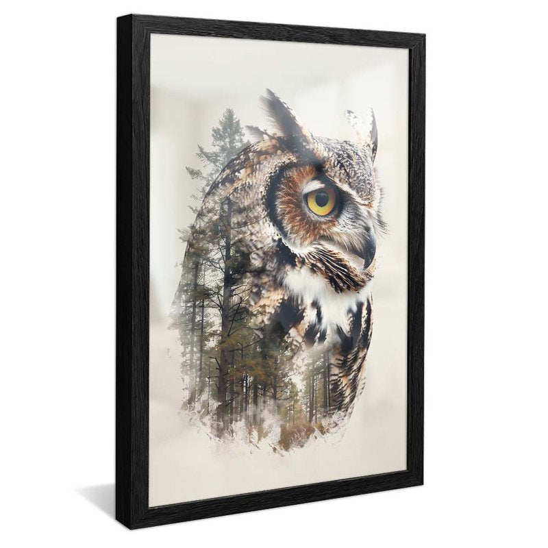 Owl on Trees V1810 Canvas