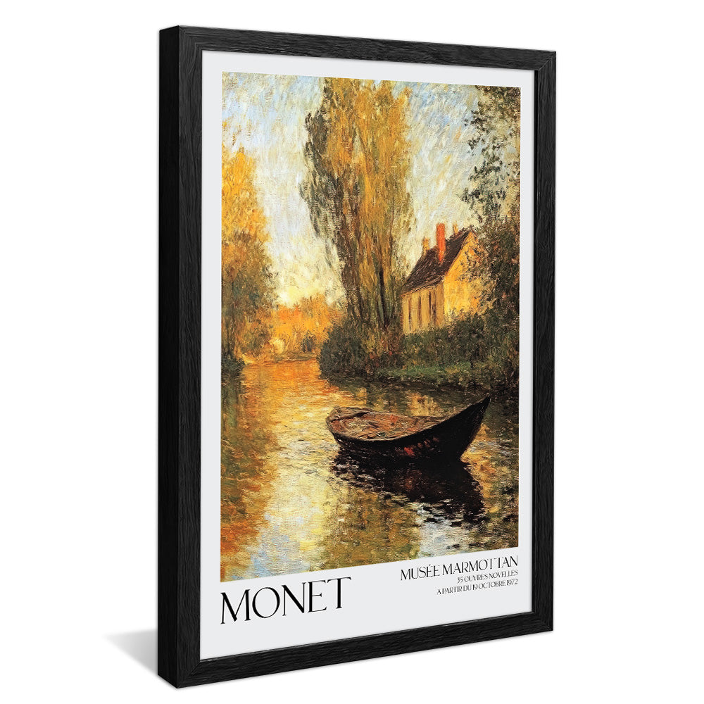 Claude Monet Cottage by the River V450 Canvas