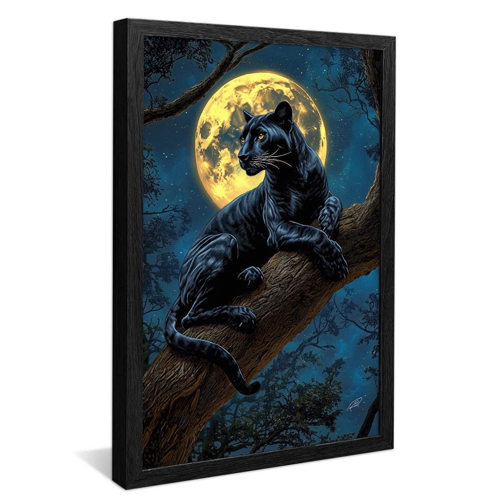 Panther in the Moonlight V2416 Canvas