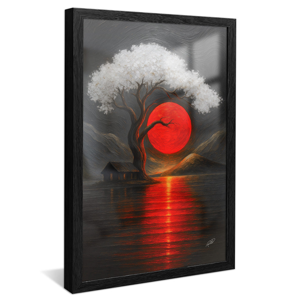 Tree at Sunset V2417 Canvas