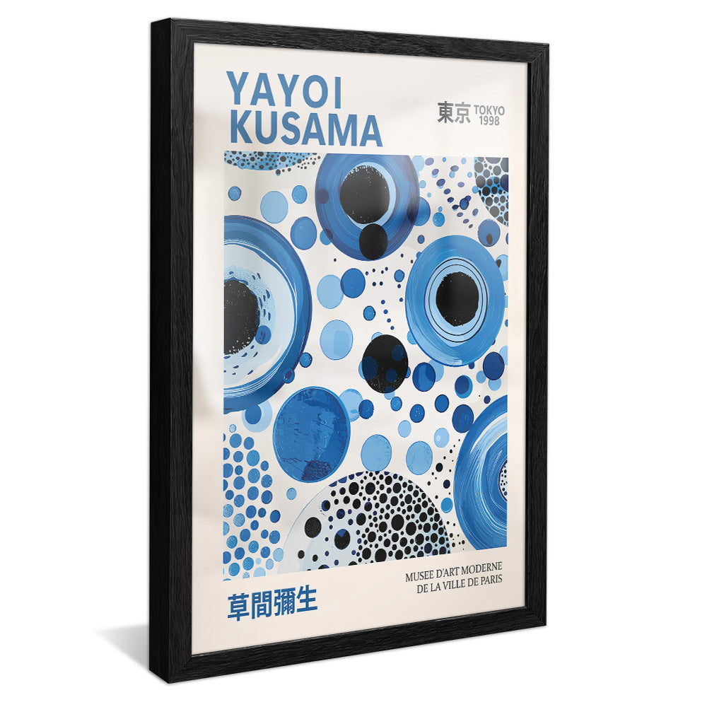 Yayoi Kusama Blue Circles V2423 Canvas
