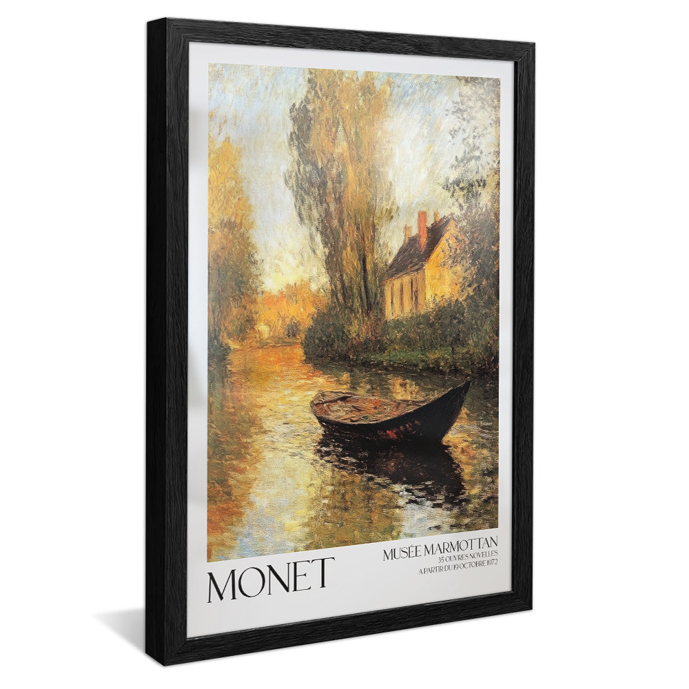 Claude Monet Cottage by the River V450 Canvas
