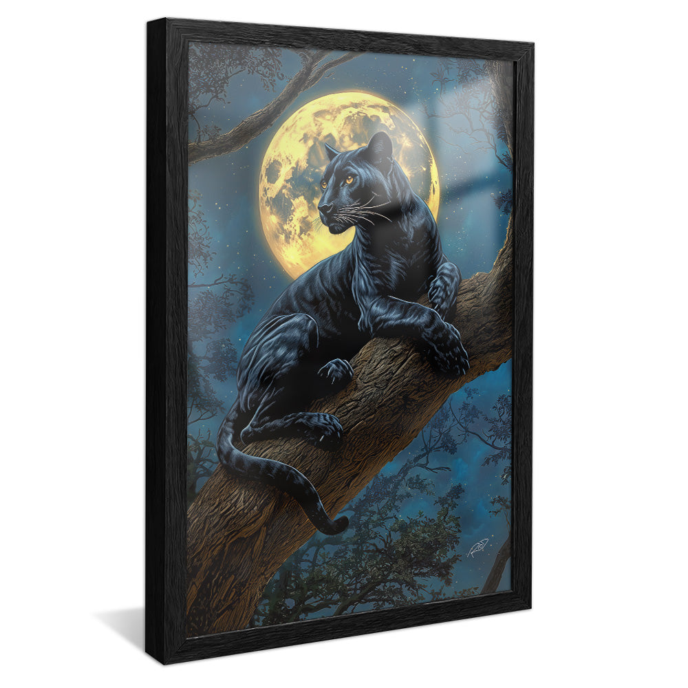 Panther in the Moonlight V2416 Canvas
