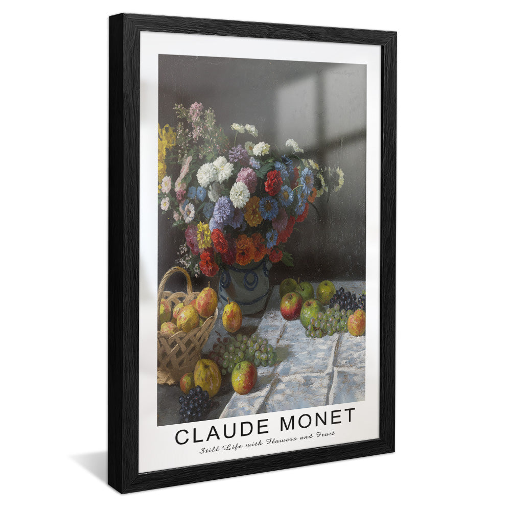 Claude Monet Still Life with Flowers and Fruit V2464 Canvas