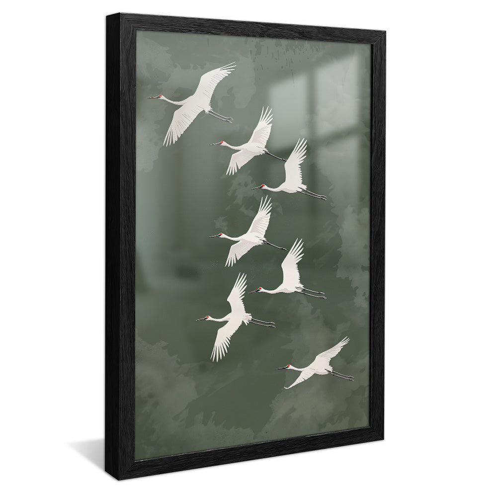 Seagulls in Flight V2482 Canvas