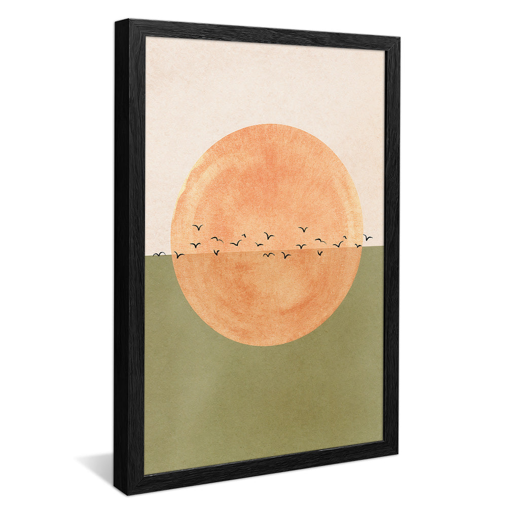 Abstract Seagulls in the Sun V2481 Canvas