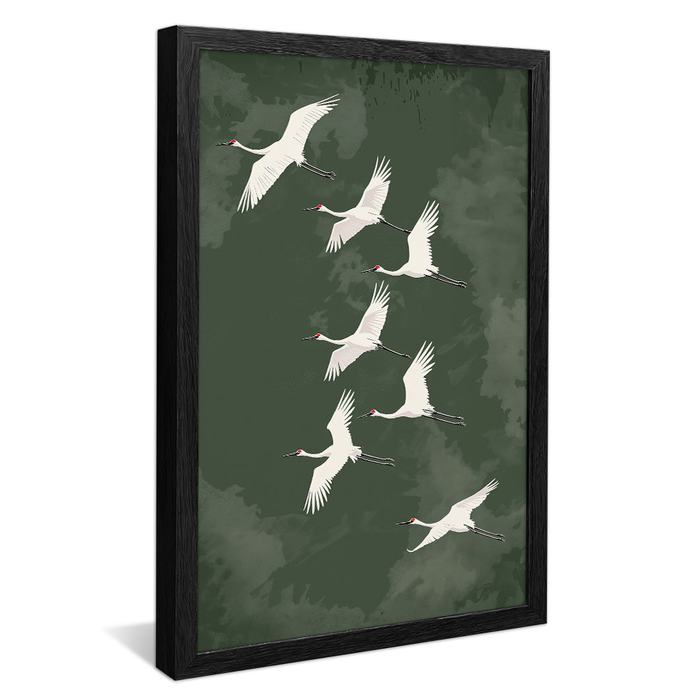 Seagulls in Flight V2482 Canvas