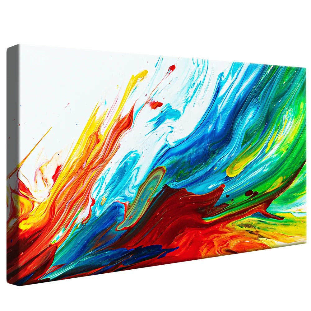 Paint Wave Decorative Canvas V1356