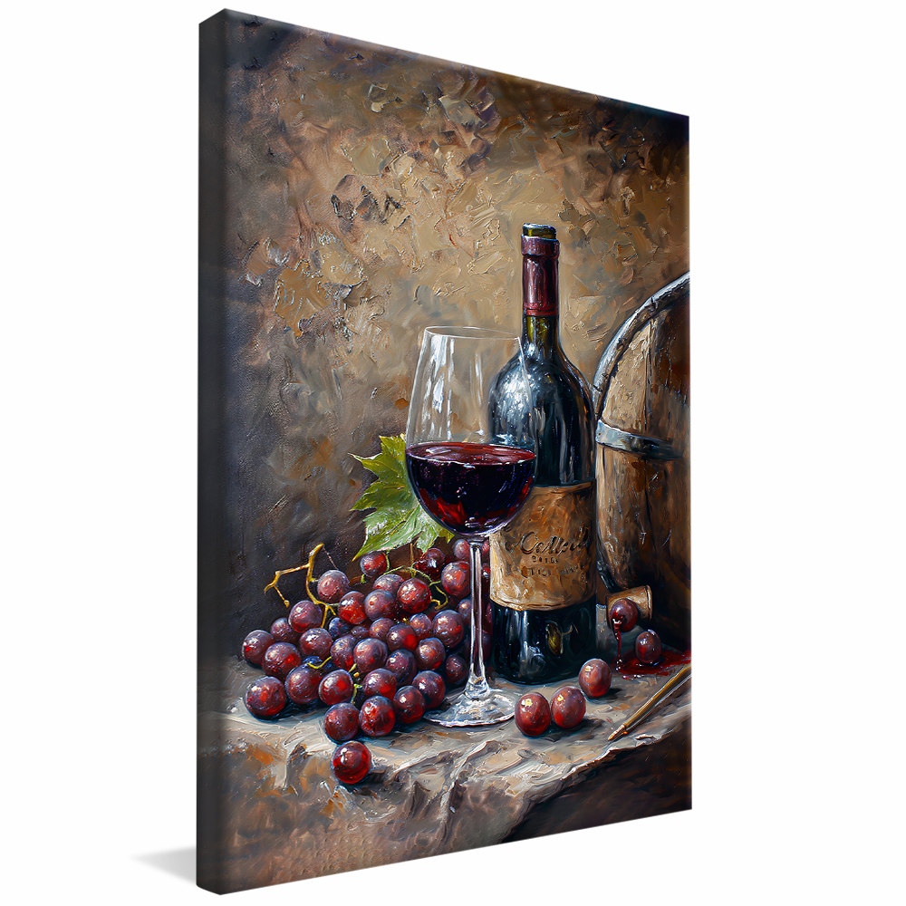 Painting Wine Barrel V1203 Canvas