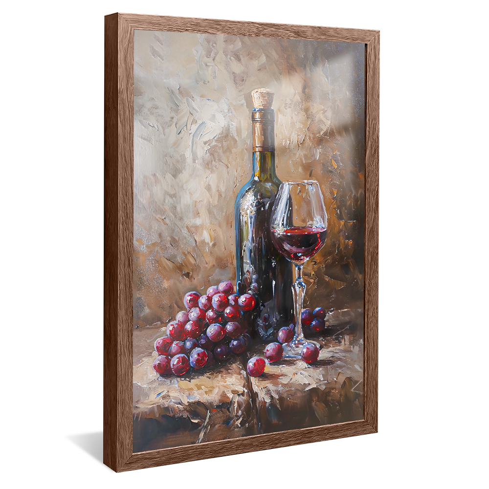 Painting Wine Bottle V1208 Canvas