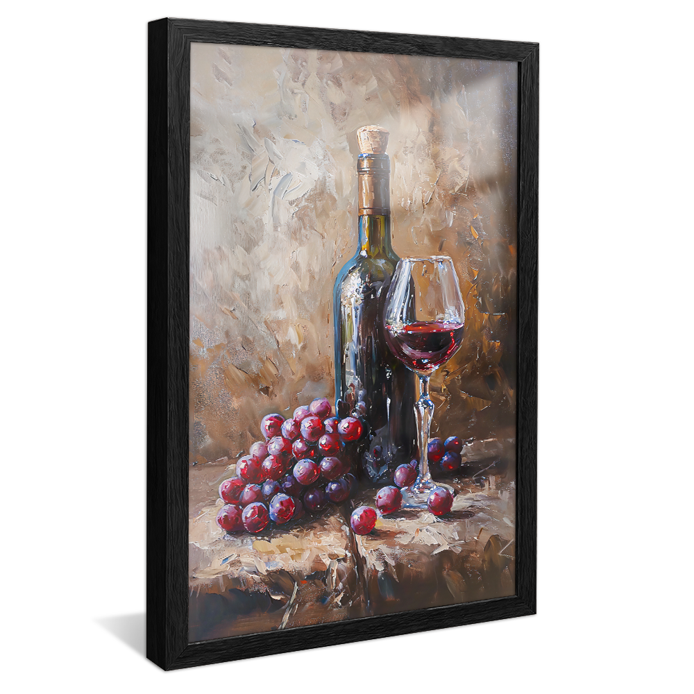 Painting Wine Bottle V1208 Canvas