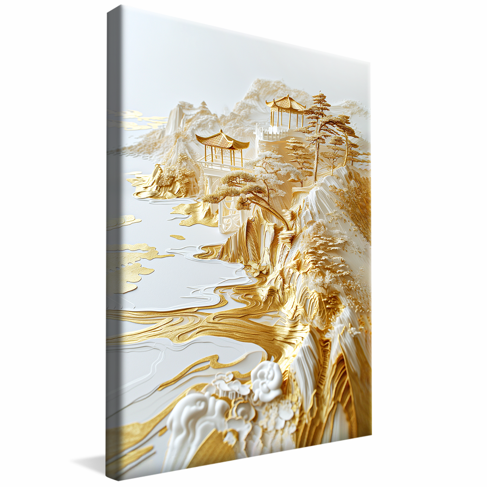 Paper Art Golden Mountains V1082 Canvas