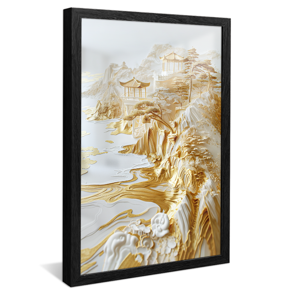 Paper Art Golden Mountains V1082 Canvas