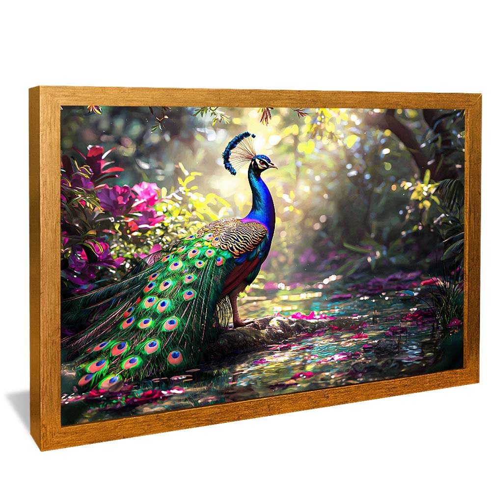 Peacock and Colors V2056 Canvas