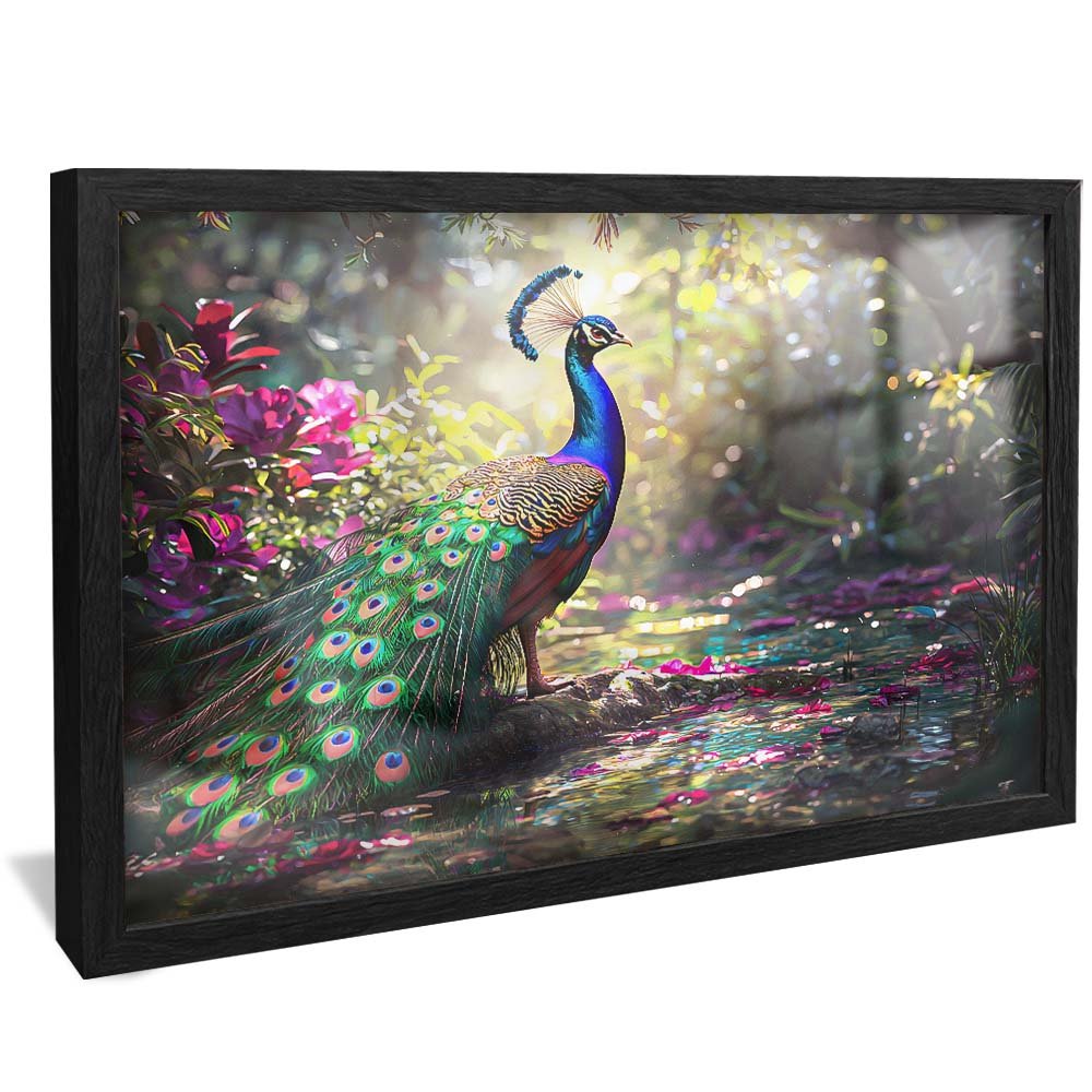 Peacock and Colors V2056 Canvas