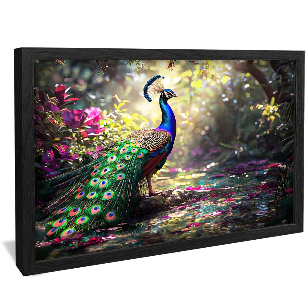 Peacock and Colors V2056 Canvas