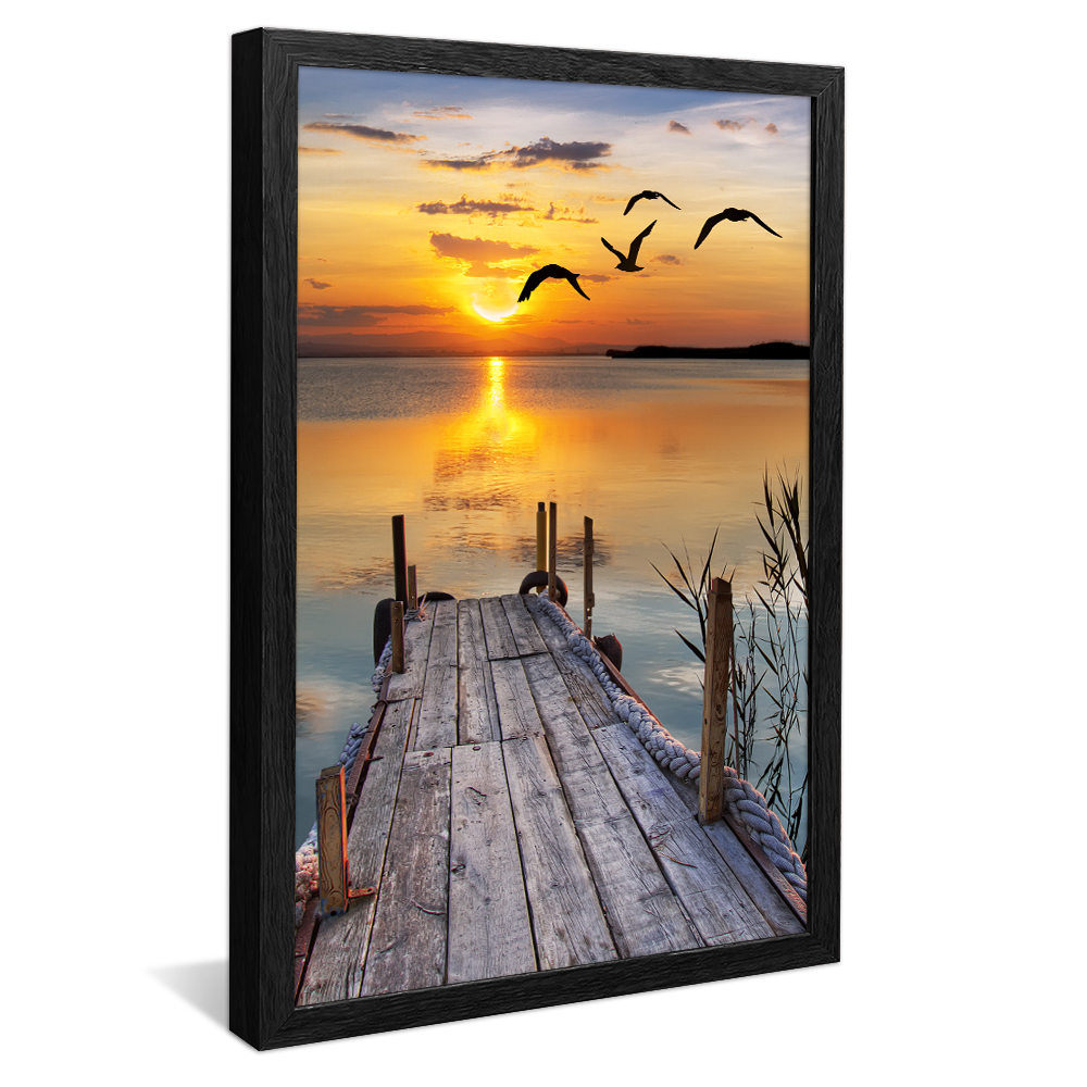 Pier Sunset V887 Canvas