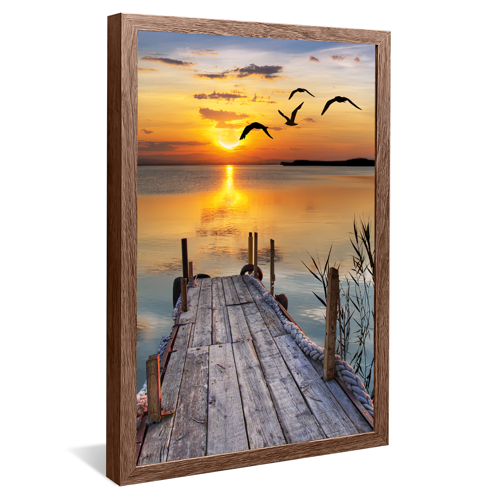 Pier Sunset V887 Canvas