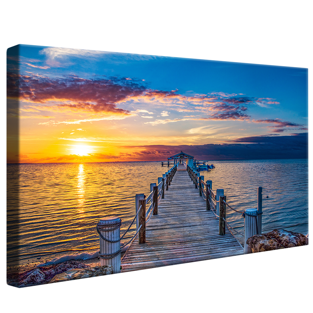 Pier on the Beach Canvas V1034