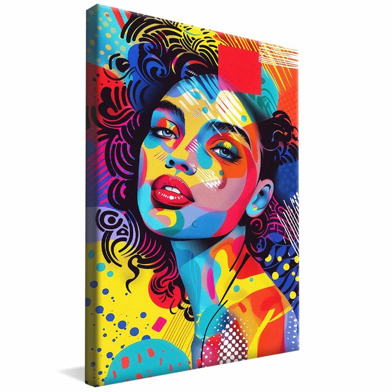 Pop Woman Art V1881 Canvas