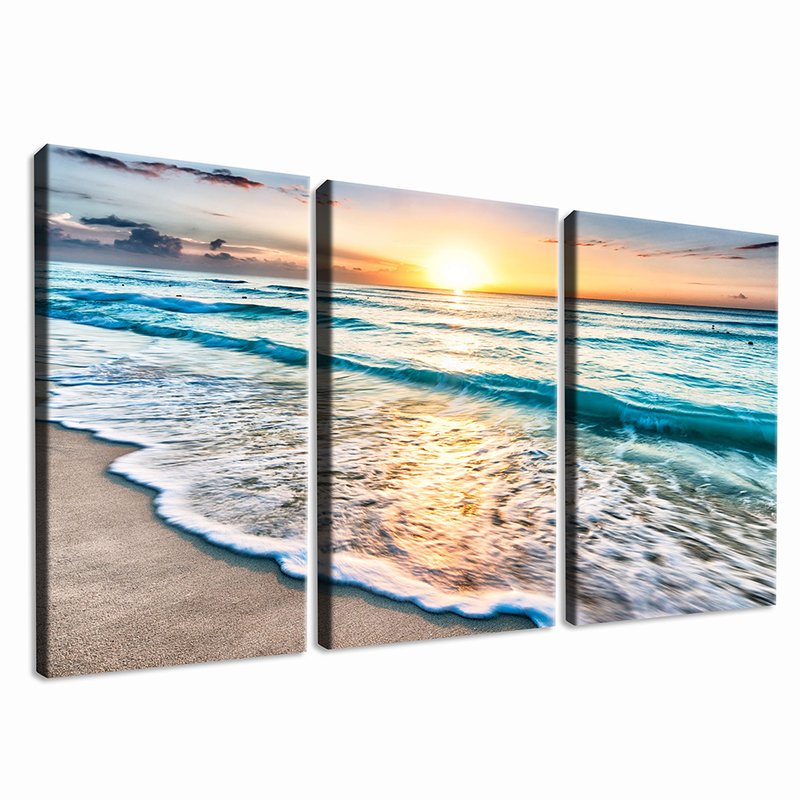 Por Do Sol on Praia Kit 3 Screens Canvas