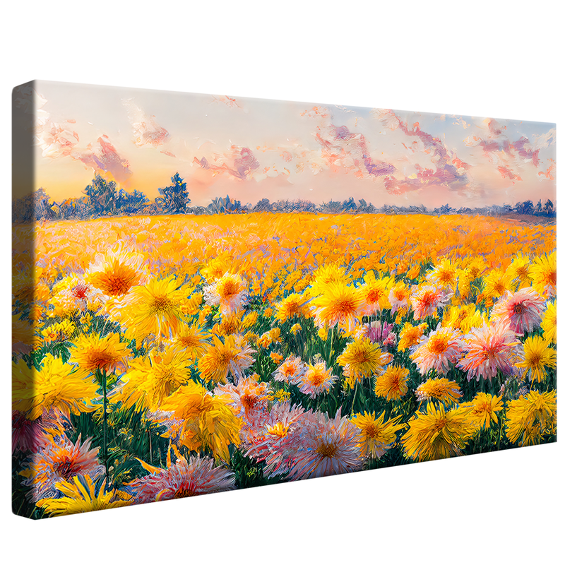 Portrait Field of Sunflowers V1328 Canvas