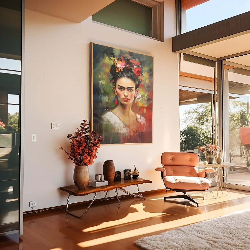 Portrait Frida Kahlo Canvas V769