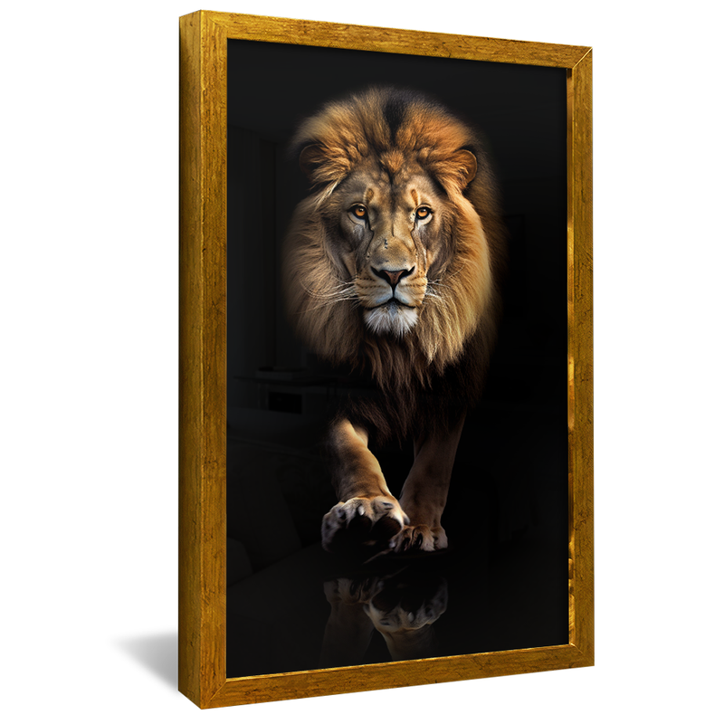 Powerful Lion V752 Canvas