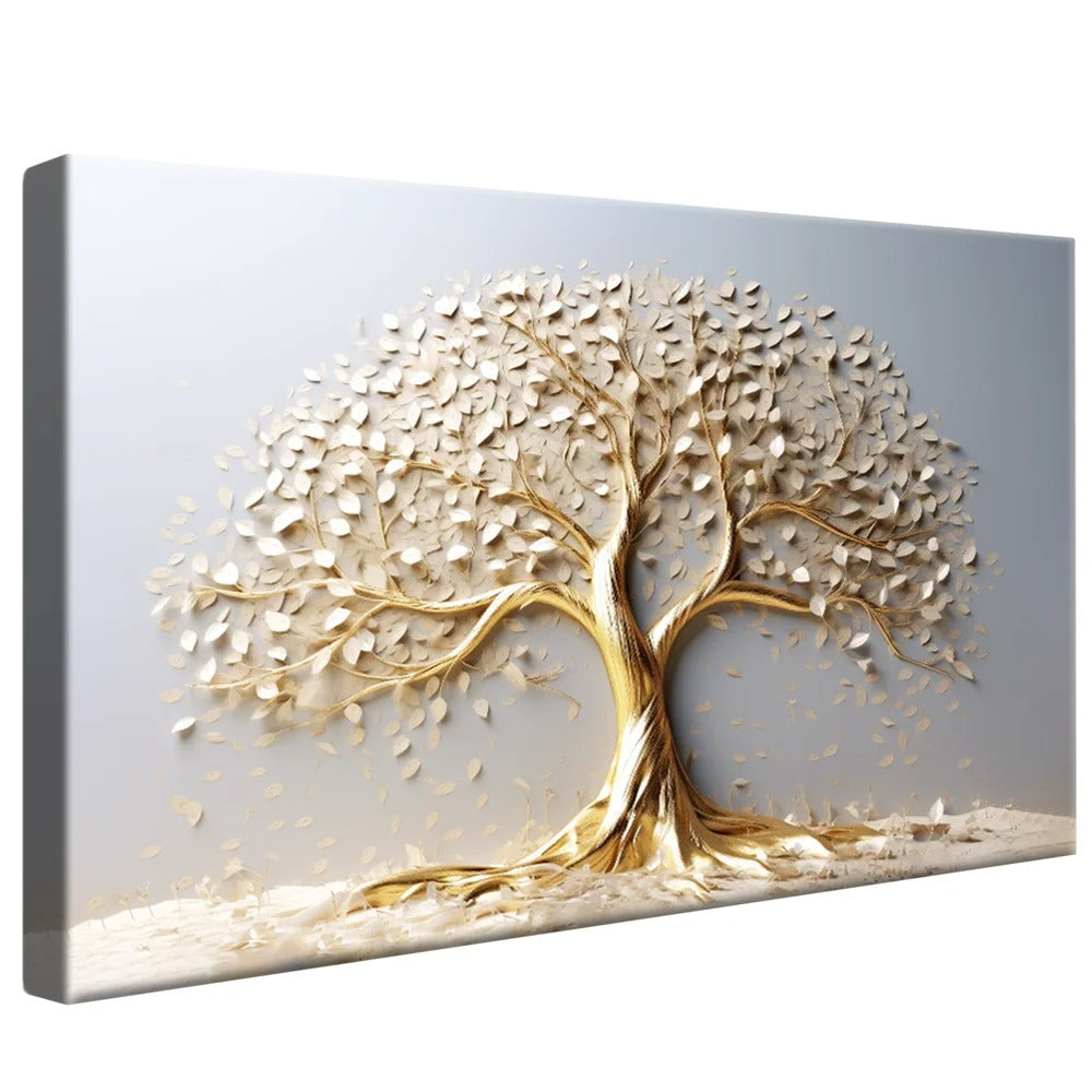 Premium Gold Tree Different Sizes and Frames Canvas