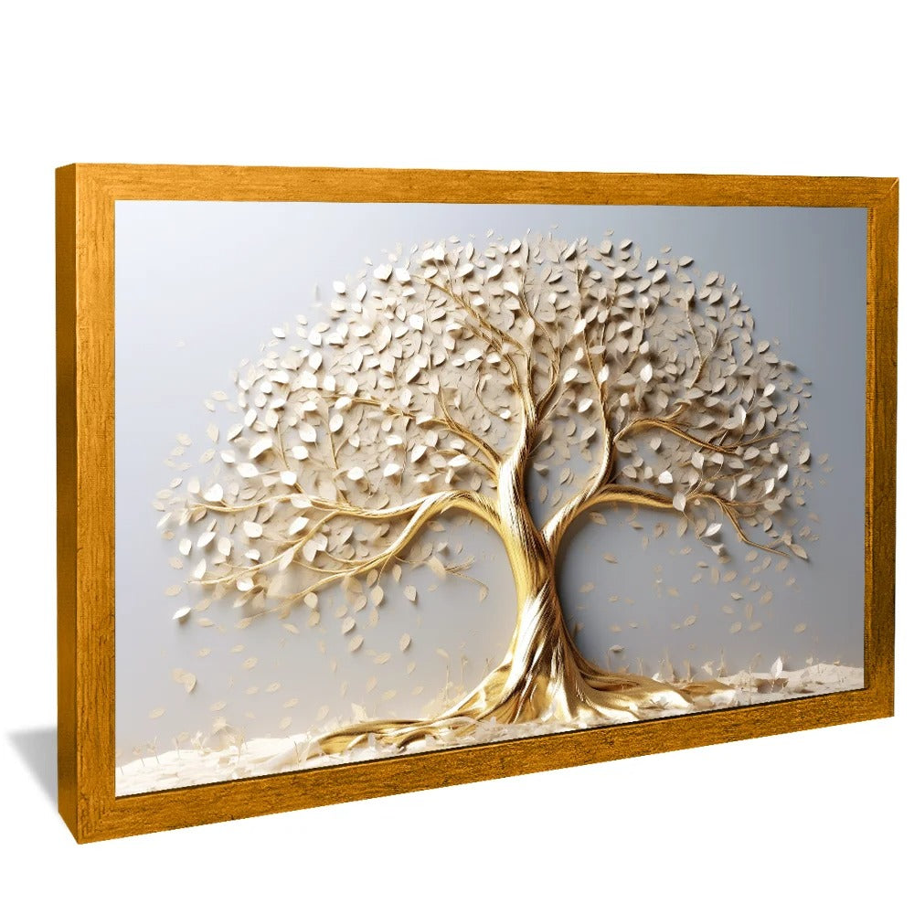 Premium Gold Tree Different Sizes and Frames Canvas