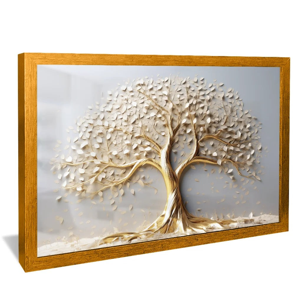 Premium Gold Tree Different Sizes and Frames Canvas