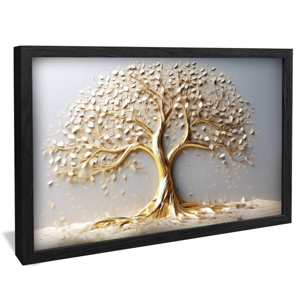 Premium Gold Tree Different Sizes and Frames Canvas