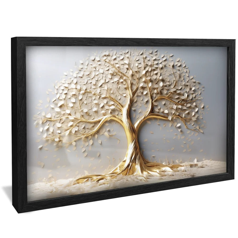 Premium Gold Tree Different Sizes and Frames Canvas