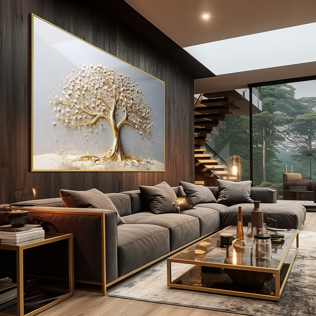 Premium Gold Tree V73 Canvas