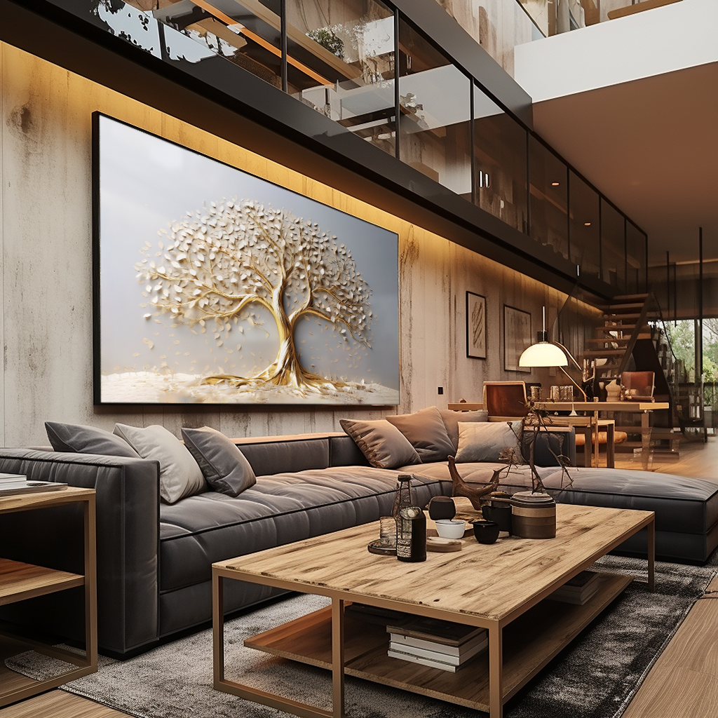 Premium Gold Tree V73 Canvas