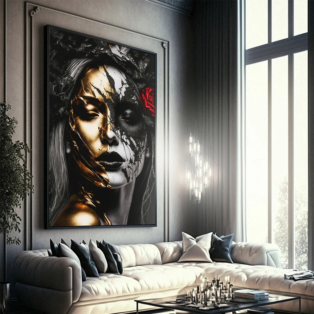 Pure Elegance Woman Canvas