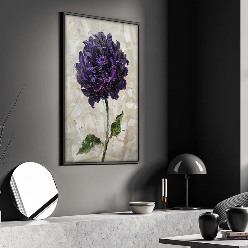 Purple Flower V1816 Canvas