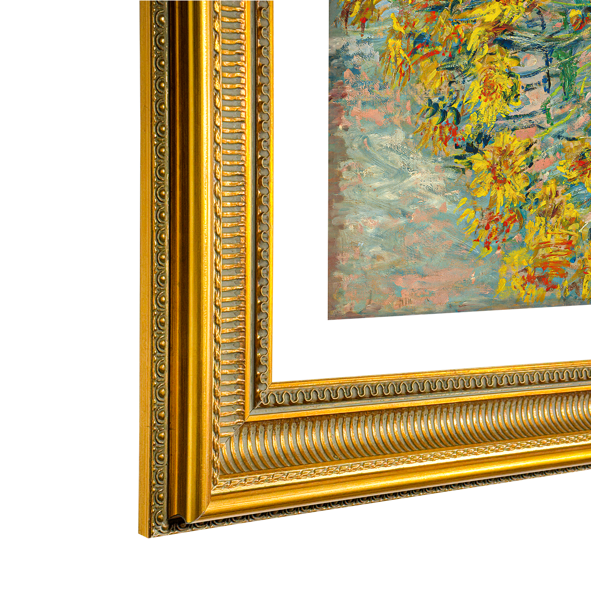 Claude Monet Jerusalem Artichoke Flowers Canvas