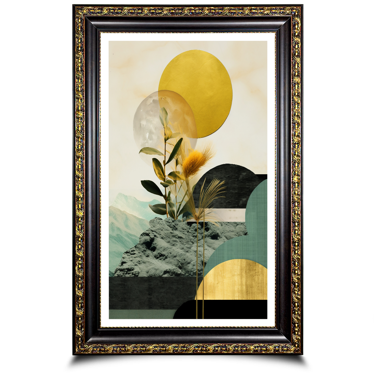 Geometric Landscape Canvas